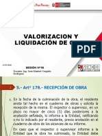 Valorización y Liquidacion de Obra