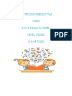 Plan Lector 2020 Institución Educativa 20615 Los Corrales-Paimas