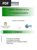 Diapositivas UNIDAD 2-5 HUMEDAD