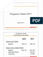 Programacion Iberia 2011