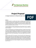 Project Proposal: To Trigger Development in Ethiopia Through Commercial Projects