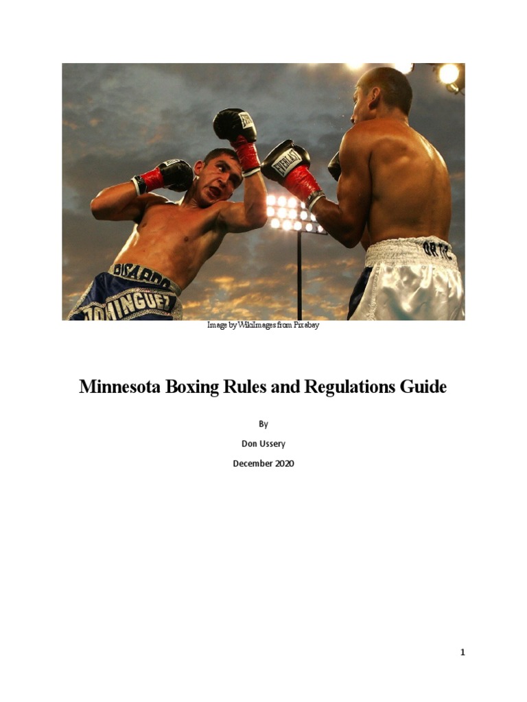 Minnesota Boxing Rules and Regulations Guide Image by Wikiimages From