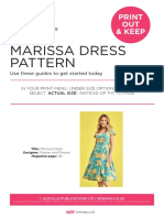 Marissa Dress Pattern: Print OUT & Keep