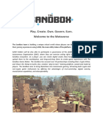 The Sandbox Whitepaper 2020