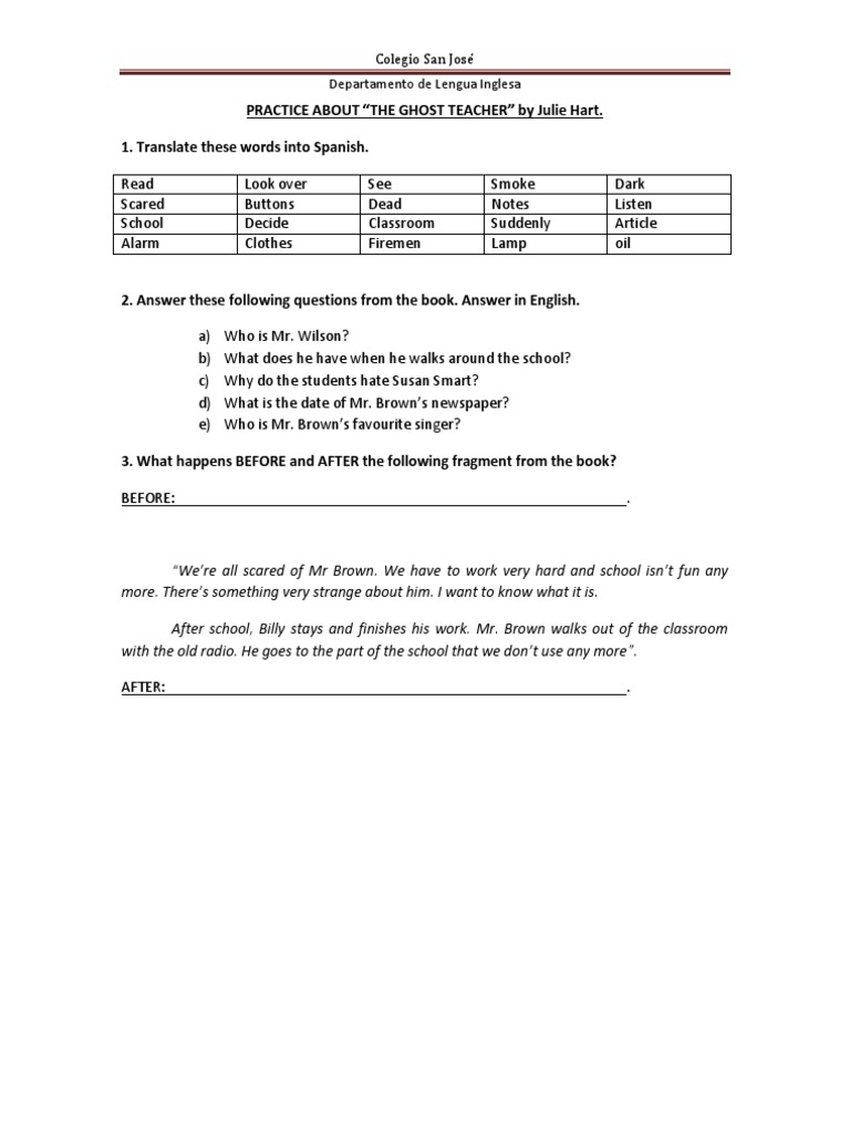 Practice Activities for 