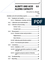 Alkalinity and Acid 6.6 Neutralizing Capacity: Revised by S.A. Rounds