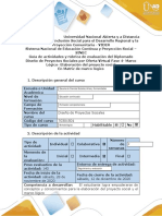 Guía de Actividades y Rúbrica de Evaluación - Fase 4 - Gestión de Proyectos - Elaborar Proyecto Social y Marco Lógico