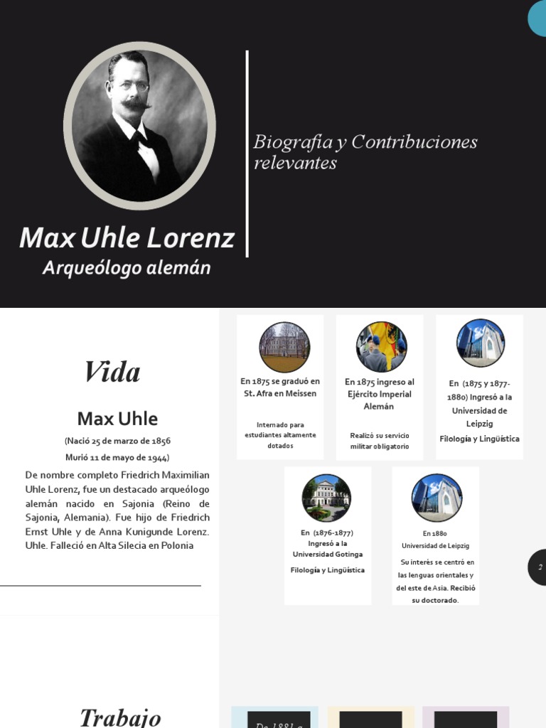 BIOGRAFÍA MAX UHLE PDF Arqueología Antropología
