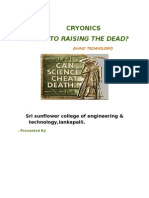 On Way To Raising The Dead?: Cryonics