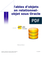 Tables D'objets en Relationnel-Objet Sous Oracle PDF