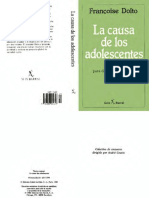 377515433 Dolto Francoise La Causa de Los Adolescentes