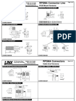 RPSMA Connector Line: PCB Mount Versions