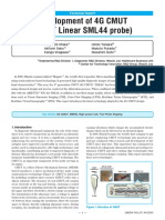 Development of 4G CMUT (CMUT Linear SML44 Probe)