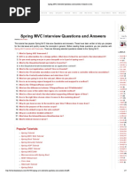 Spring MVC Interview Questions and Answers