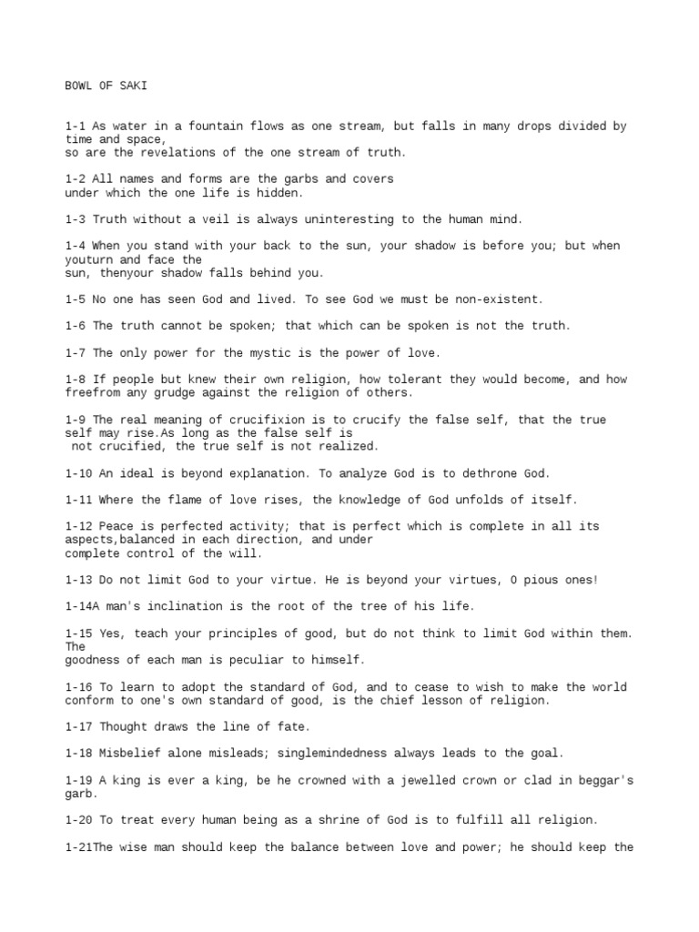 Bowl of Saki PDF Religion & Spirituality