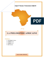 Exposé _ La philosophie Africaine