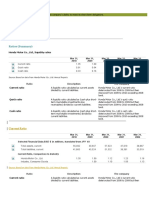 Ratios (Summary) : Ratios (Summary) Current Ratio Quick Ratio Cash Ratio