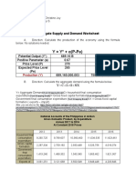 Aggregate Demand Supply Worksheet