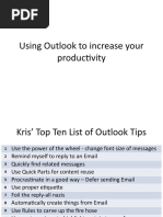 Using Outlook To Increase Your Productivity