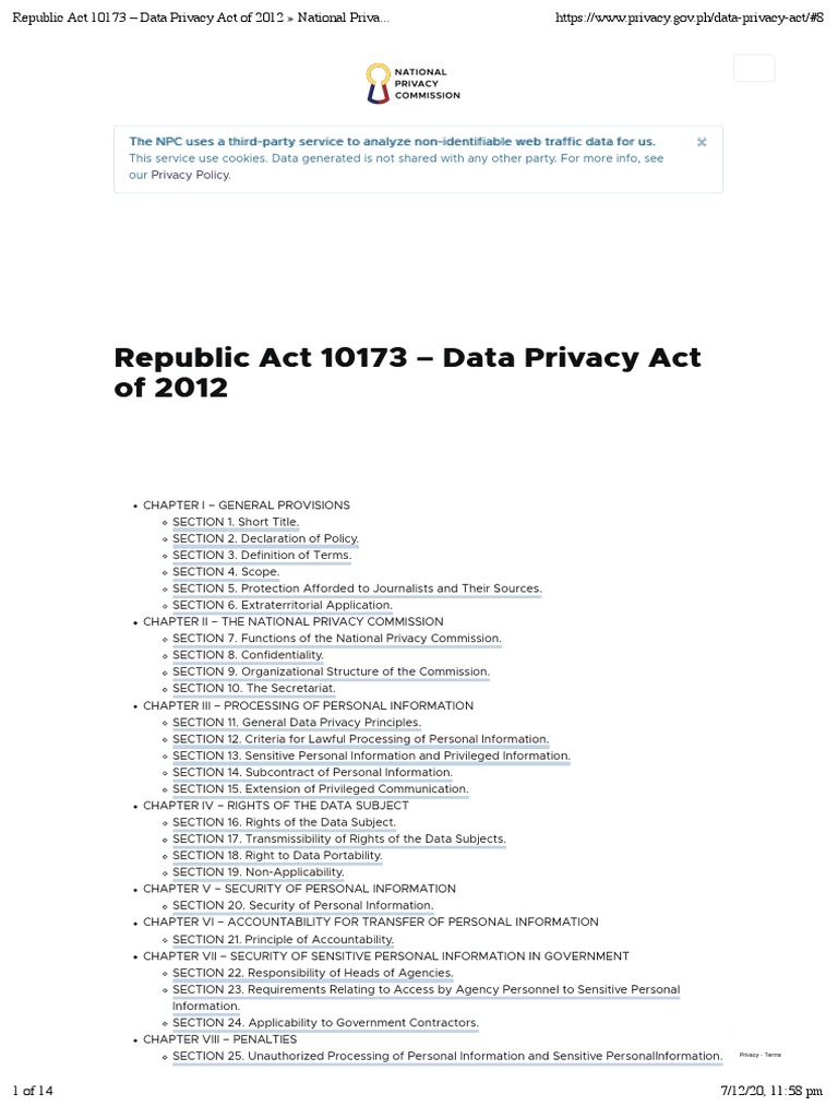 Republic Act 10173 _ Republic Act 10173 Overview – WPFQTM