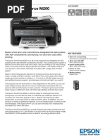 Epson WorkForce M200 Datasheet