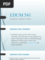 EDUM 541: Prepared By: Meriam G. Torres