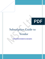 Subscription Guide To Vendor