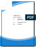 Assignment No 3: Software Engineering By: Saliha Sarwar