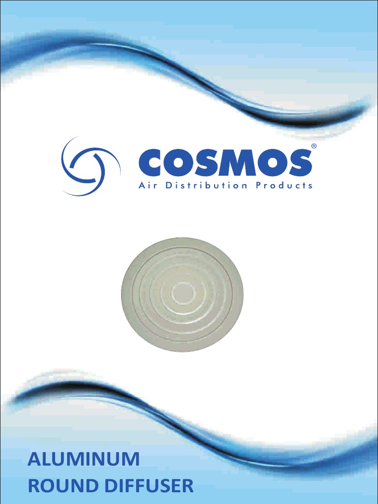 Cosmos Aluminum Round Diffuser Guide | PDF | Duct (Flow) | Heat Transfer