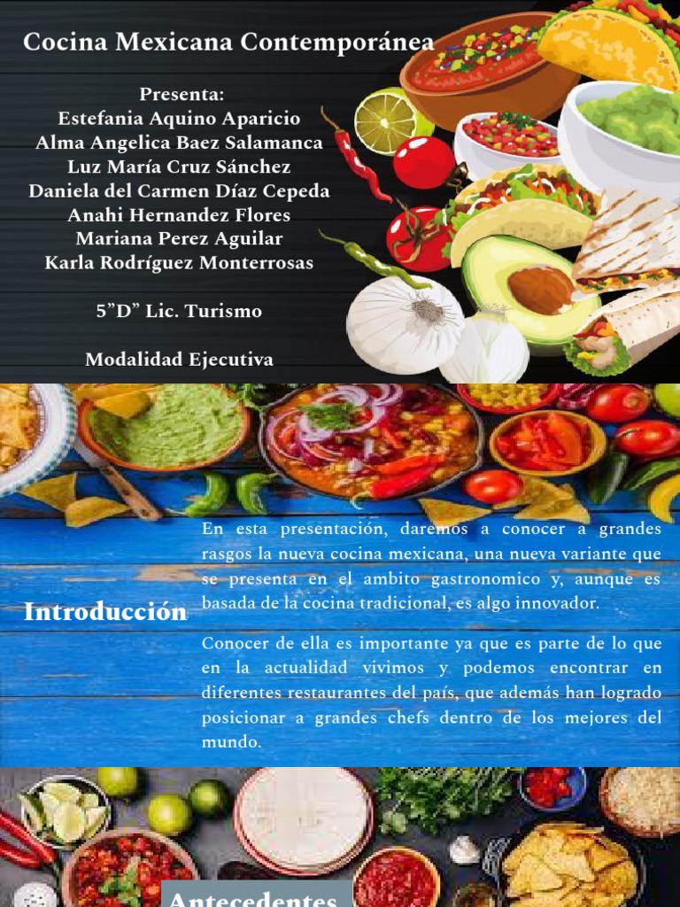 Cocina Mexicana Contemporánea | PDF | Cocina mexicana | Artes culinarias