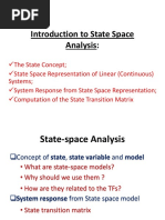 Introduction To State Space Analysis