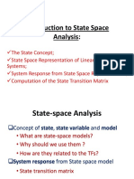 Introduction To State Space Analysis