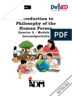 Introduction To Philosophy of The Human Person: Quarter 2 - Module 2: Intersubjectivity