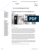 Separador de Aceite en El Ciclo de Refrigeración Parte 1