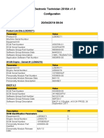 Cat Electronic Technician 2018A v1.0 Configuration: Parameter Value