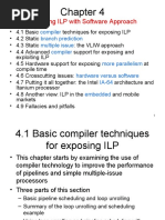 Exploiting ILP With Software Approach