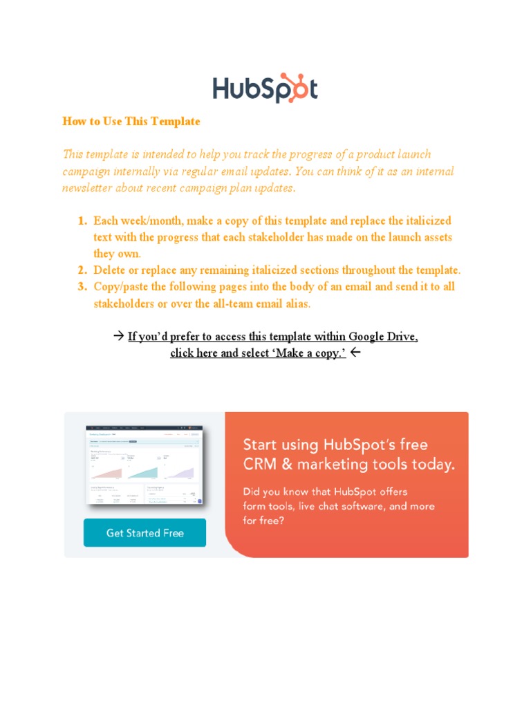 Product Launch Progress Tracker | PDF | World Wide Web | Internet & Web