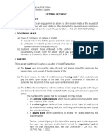 Letters of Credit 1. Letters of Credit: Reviewer On Commercial Law 2014 Edition Jose R. Sundiang, SR., Timoteo B Aquino