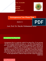 Asst. Prof. Dr. Hayder Mohammad Jaffal: Homogeneous Two-Phase Flow
