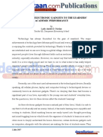 Influence of Electronic Gadgets To The Learners Academic Performance PDF