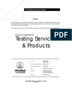 Testing Services & Products: IRO ED Aboratories