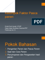 Kelompok Faktor Pasca Panen