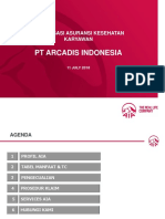 Sosialisasi Asuransi Kesehatan Karyawan PT Arcadis Indonesia