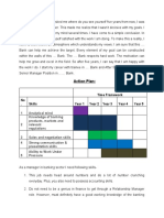 Action Plan:: Time Framework No - Skills Year 1 Year 2 Year 3 Year 4 Year 5