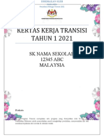 Contoh Kertas Kerja Transisi 2021