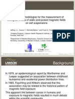 Real-Time Methodologies For The Measurement of Biological Effects of Static and Pulsed Magnetic Fields On Cell Suspensions