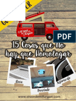 Guía Camper Al Son de Mi Furgon 15 Cosas Que No Hay Que Homologar Descuentos PDF