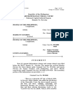 Metropolitan Trial Court: Republic of The Philippines National Capital Judicial Region Branch 54, Navotas