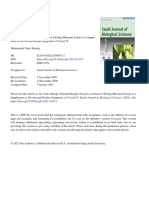 Journal Pre-Proofs: Saudi Journal of Biological Sciences