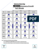 2.3 MBBS 2nd Year Time Table Online Lectures 20-05-2020